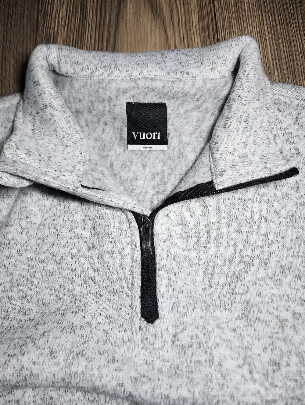 Vuori Durango 1/2 Zip Sweater Men's Grayish white 100% Polyester
